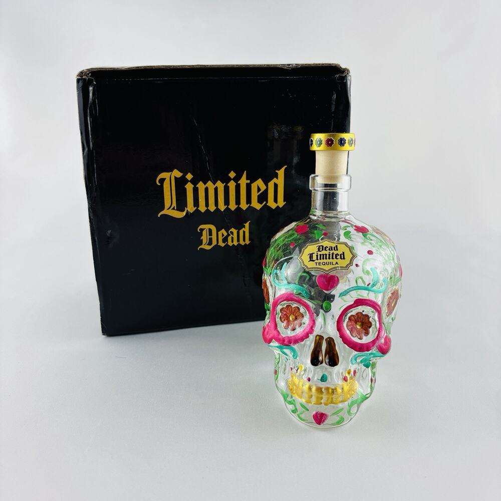 Dead Limited Tequila Skull Bottle Day of the Dead Reposado Decanter 750ml W/ Box